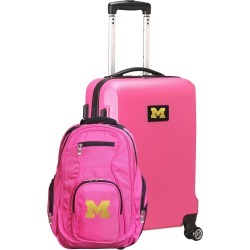 Michigan Wolverines Deluxe 2-Piece Backpack and Carry on Set