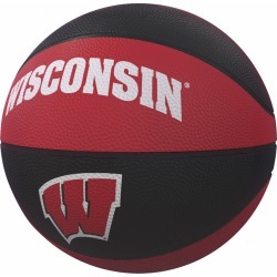 Wisconsin Mini-Size Rubber Debossed Basketball