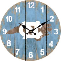 North Carolina State Map 13.5 MDF Clock Oxbay by Seasons Designs