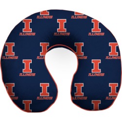 NCAA Memory Foam Travel Pillow University Of Illinois