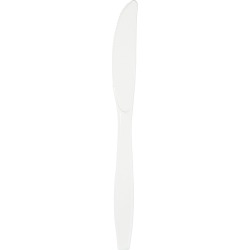 White Plastic Knives - 50 Count