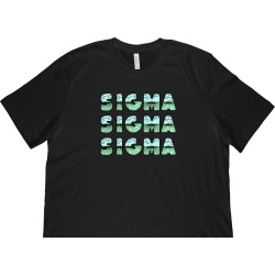 Sigma Sigma Sigma Spring Sunrise Bubble Font-Black