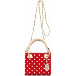 Ladies Red- White- Gold Small Satchel Top Handle Purse - Jacqui by SCORE! The Official Game Day Bag