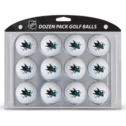 12 Pack Golf Balls San Jose Sharks