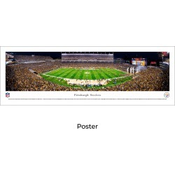 Pittsburgh Steelers Football (Night) - Unframed Panoramic Poster