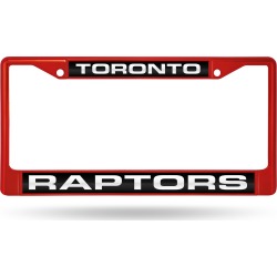 Rico Raptors Red Laser Colored Chrome Auto Frame