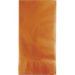 Pumpkin Spice Orange Napkins - 50 Count