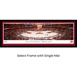 Minnesota Gophers Women's Basketball - Single Mat - Select Framed Panoramic Print