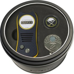 Tin Gift Set with Switchfix Divot Tool- Cap Clip and Golf Ball Marker Buffalo Sabres