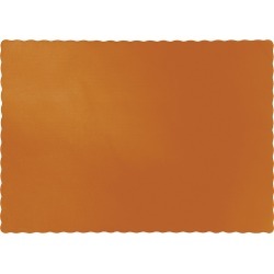 Pumpkin Spice Orange Placemats - 50 Count