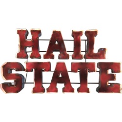 Mississippi State "Hail State" Metal Dcor