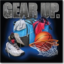 Gear Up Basketball Canvas 16"X16"