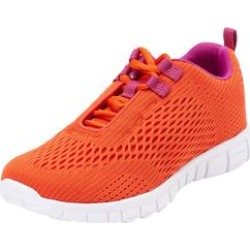 Extra Wide Width Women's CV Sport Eddie Sneaker by Comfortview in Vibrant Papaya (Size 9 WW) found on Bargain Bro from Jessica London for USD $75.99