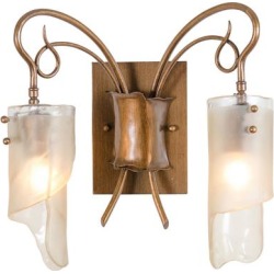 Varaluz Soho 14 1/2" Wide Hammered Ore 2-Light Bath Light