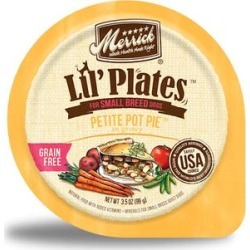 Merrick Lil' Plates Grain Free Petite Pot Pie Recipe Small Breed Wet Dog Food, 3.5 oz., Case of 12, 12 X 3.5 OZ