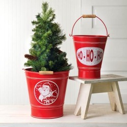 Set of Two Holiday Buckets - CTW Home Collection 370304