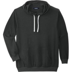Men's Big & Tall Waffle-Knit Thermal Hoodie by KingSize in Heather Charcoal (Size XL) found on Bargain Bro from fullbeauty for USD $38.75