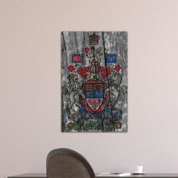 Winston Porter Canada, Coat of Arms #7 Graphic Art on Canvas & Fabric in Blue/Gray/Red, Size 90.0 H x 60.0 W x 1.5 D in | Wayfair CAN4I-1PC6-18x12 found on Bargain Bro from Wayfair for USD $50.15