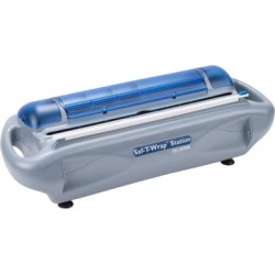 San Jamar SW1218SC Saf-T-Wrap Film / Foil Station with Slide Cutter and Label Dispenser