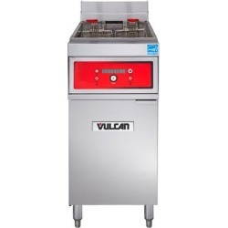 Vulcan 1ER50D-1 50 lb. Electric Floor Fryer with Digital Controls - 208V, 3 Phase, 17 kW
