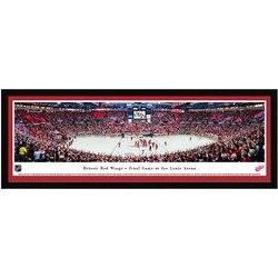 Blakeway Worldwide Panoramas, Inc Detroit Red Wings - Final Game at Joe Louis Arena by Jamse Blakeway - Picture Frame Print on Paper in Black found on Bargain Bro from Wayfair for USD $139.83
