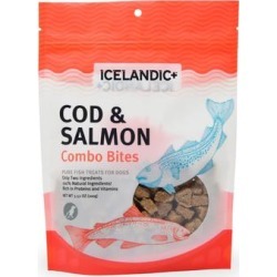 Icelandic+ Cod & Salmon Combo Bites Fish Dog Treats, 3.52 oz.
