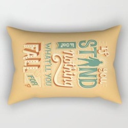 Rectangular Pillow | Make A Stand by Risa Rodil - Small (17" x 12") - Society6
