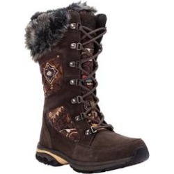 Extra Wide Width Women's Peri Cold Weather Boot by Propet in Brown Quilt (Size 10 1/2 WW) found on Bargain Bro from Ellos for USD $96.51