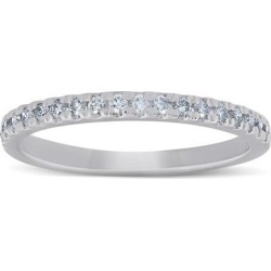 1/4 Ct Diamond Wedding Ring 10k White Gold found on MODAPINS