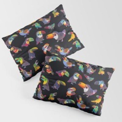 Toucan King Size Pillow Sham by Pikaole - STANDARD SET OF 2 - Cotton