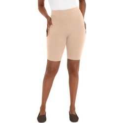 Plus Size Women's Everyday Bike Short by Jessica London in Nude (Size 12) found on Bargain Bro from Jessica London for USD $22.79