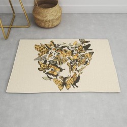 Modern Throw Rug | Still Alive by Huebucket - 2' x 3' - Society6