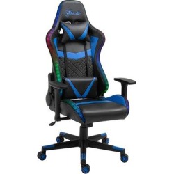 Vinsetto PC & Racing Game Chair Faux Leather in Blue, Size 53.5 H x 26.75 W x 26.75 D in | Wayfair 921-446BU found on Bargain Bro from Wayfair for USD $190.55