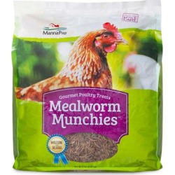 Manna Pro Mealworm Munchies Dried Mealworm High Protein Gourmet Poultry Treat, 5 lbs. found on Bargain Bro from petco.com for USD $34.19