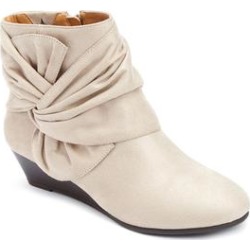 Women's The Inez Bootie by Comfortview in Oyster Pearl (Size 12 M) found on Bargain Bro Philippines from Woman Within for $65.99