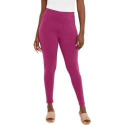 Plus Size Women's Everyday Legging by Jessica London in Raspberry (Size 22/24) found on Bargain Bro Philippines from Ellos for $12.98