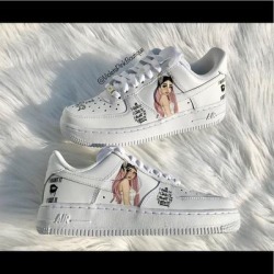 Nike Shoes | Custom Ariana Grande Nike Air Force 1 Womens | Color: Pink/White | Size: Various