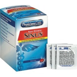 PHYSICIANSCARE 90087 Sinus Relief,Tablet,10mg,PK50