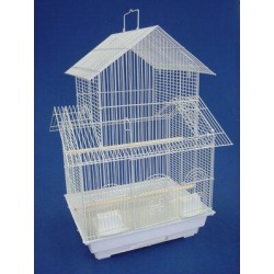 YML Pagoda Small Bird Cage Steel in White, Size 28.0 H x 14.0 W x 18.0 D in | Wayfair 5844WHT found on Bargain Bro from Wayfair for USD $94.99
