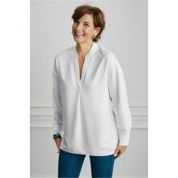 Women Everyday Shirt by Soft Surroundings, in White size 3X (24)