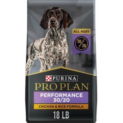 Purina Pro Plan High Calorie, High Protein 30/20 Chicken & Rice Formula Dry Dog Food, 18 lbs.