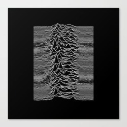 Canvas Print | Joy Division - Unknown Pleasures by Hein - LARGE - Society6