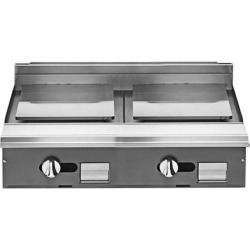 Vulcan V2P36-NAT V Series Natural Gas 36" Modular Heavy-Duty Range with 2 Plancha Tops - 35,000 BTU