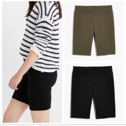 Madewell Shorts | 2 Madewell Ottoman Jacquard Biker Shorts | Color: Black/Green | Size: Xxs found on Bargain Bro Philippines from poshmark, inc. for $17.00