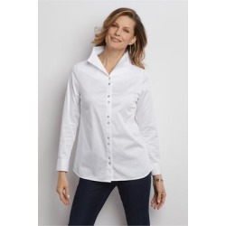 Women Andana Shirt by Soft Surroundings, in White size 1X (18-20)