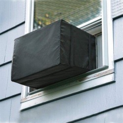 TRUST Window Air Conditioner Cover in Black, Size 13.0 H x 12.0 W x 17.0 D in | Wayfair TRUST8eeb060