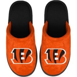 Cincinnati Bengals FOCO Youth Big Logo Scuff Slippers - Orange