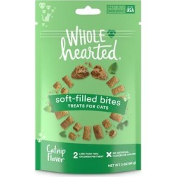 WholeHearted Soft Center Crunchy Catnip Flavor Cat Treats, 3 oz.