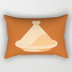 Made In Morocco #03-the Cooking Pot Rectangular Pillow by Wabaaz - Small (17" x 12")