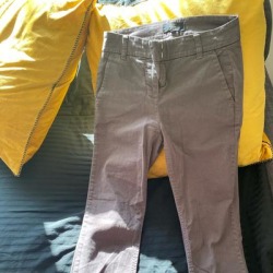 J. Crew Pants & Jumpsuits | J Crew Chino Pants. Size 0. Excellent Used Condition. Grey. | Color: Gray | Size: 0 found on Bargain Bro from poshmark, inc. for USD $22.80